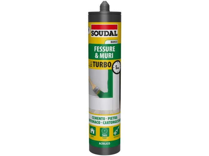 Soudal Fessure & Muri Turbo 300ml Bianco