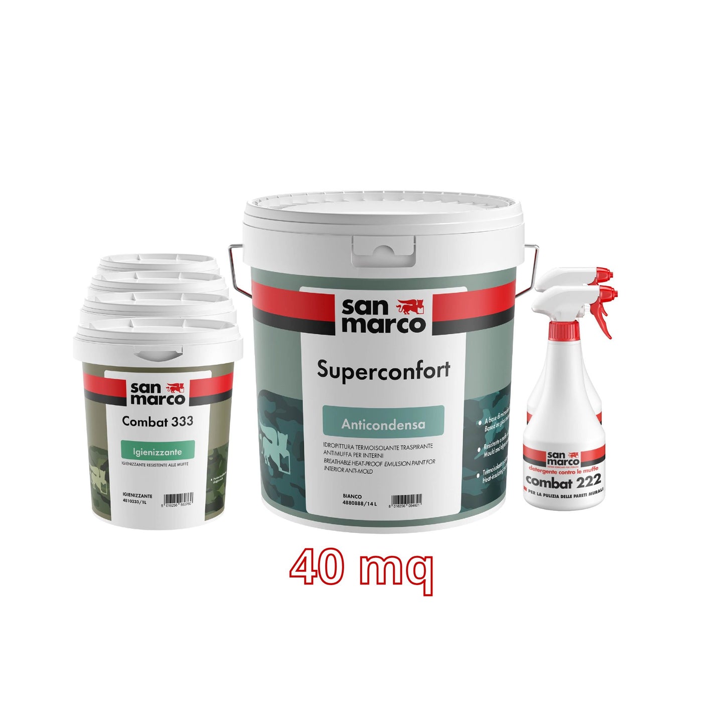San marco - Kit antimuffa anticondensa 40mq bianco