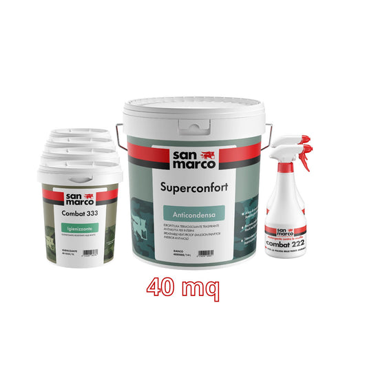 San marco - Kit antimuffa anticondensa 40mq bianco